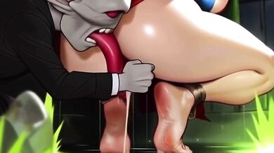Supergirl Gets Anally Probed By Alien Cock Dildo During BDSM Bondage