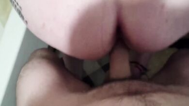 Tattooed step sis destroyed in doggystyle POV hardcore creampie fuck