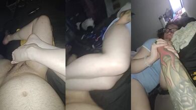 Milf teases me with her glorified feet until I beg for her footjob