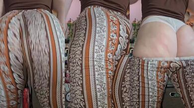 Do you like my flare pants big ass latina twerking solo amateur striptease