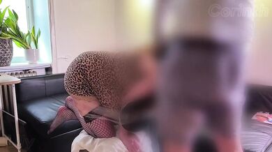 Pregnant hairdresser Lily Corinth gets taped cleave gagged and destroyed in salon slut session