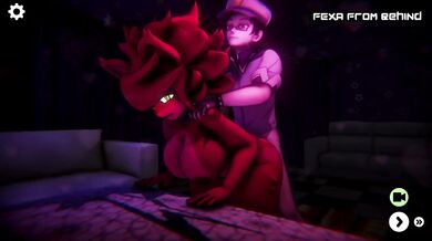 Fexa teases the horny night guard while getting a sloppy creampie in HD