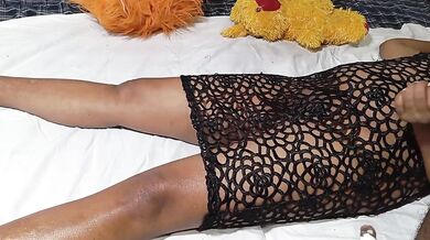 One night of cuddling turned into her big pussy fucking my big ass anal hole raw and messy