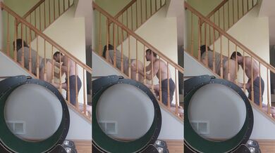 Fuck on stairs raw babe messy heaven