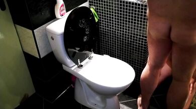 Submissive redhead with huge tits gets used as a human toilet and drinks piss