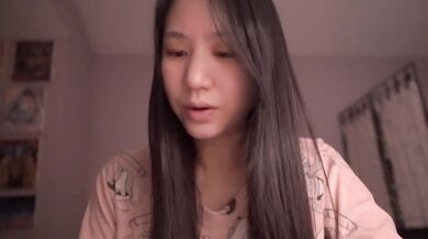ASMR Asian cutie girl choked on her own drooling devotion Romans 5