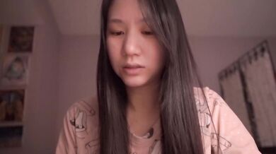 ASMR Asian cutie girl choked on her own drooling devotion Romans 5