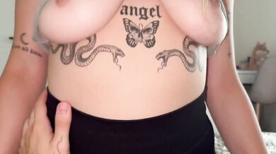 Dry Humping Stepbrother's Big Cock with My Thick Ass until He Burst in Jeans