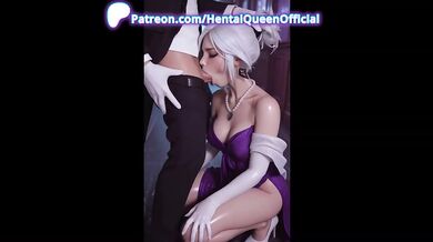 3D Hentai Queen Gets Creampie Pounded Hard in Compilation