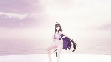 Nude Elf VTuber dances KPop hard in MMD hentai cosplay