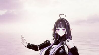 Nude Elf VTuber dances KPop hard in MMD hentai cosplay