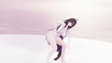 Nude Elf VTuber dances KPop hard in MMD hentai cosplay
