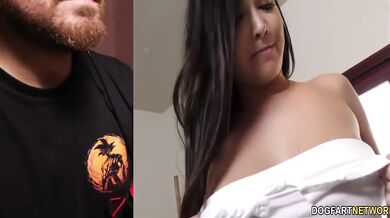 Cuckold invites friends over wife gets destroyed by huge black cock squirting hardcore