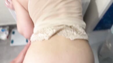 Step Mom Squeezes Cum Out While Dad's at Work Blonde Hot Babe Missionary Close Up
