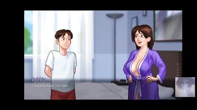 Hot stepmom caught me jerking big cock then taught me how to fuck her big tits
