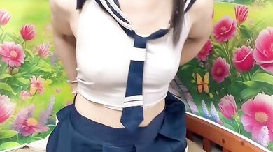 Cute schoolgirl gets pounded wearing her uniform