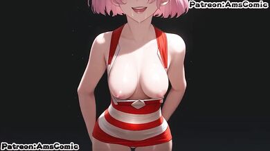 Dr Stone hentai Luna Wright big tits blow job cumshot rough sex