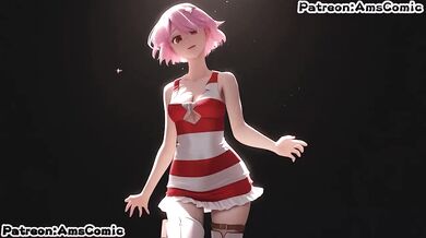 Dr Stone hentai Luna Wright big tits blow job cumshot rough sex