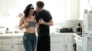 Neighbor Dharma Jones Gets Hard Fucked Rough and Deep Throated
