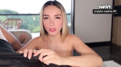 Latina teen blows wildcard wild on sunny day with big dick POV