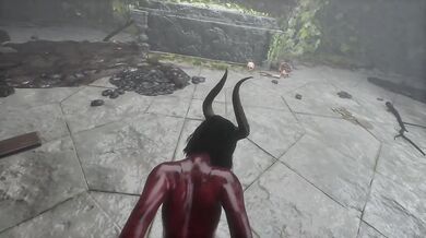 Sperm Hunter destroys succubi Azel with her big cock and mouth