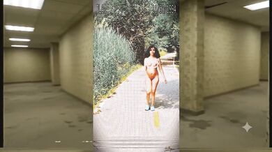 Backroom blowjob destroyed in this backrooms parody voyeur tape
