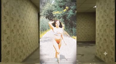 Backroom blowjob destroyed in this backrooms parody voyeur tape