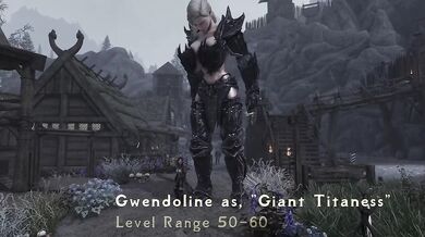 Tall blonde giantess crushes city with growing tits POV