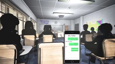 My MILF teacher drops lessons of corruption in college toilet