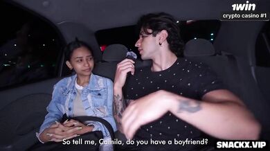 19yo shy teen destroyed in parking lot dildo anal ride hard rough sex