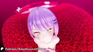 Towa’s seductive dance ruins your mind R18 MMD ecchi solo ecstasy