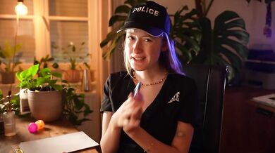 Horny Blonde Cop ASMR Roleplay Teases You