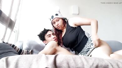 Brussels tightens rough cock while oral creampie drips