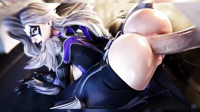 Marvel Rivals Anal Gangbang with big ass babes Hela Storm Luna Snow in 4k doggy style