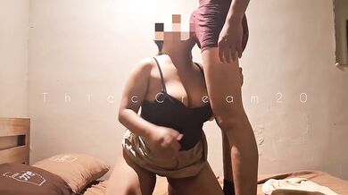 Asian Milf Milk Squirts While Deepthroat Choked Gushing