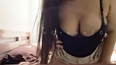 Asian Milf Milk Squirts While Deepthroat Choked Gushing