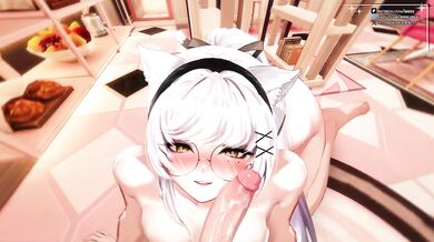 This Cat Girl VTuber Gets Soaked While Choked on Milk