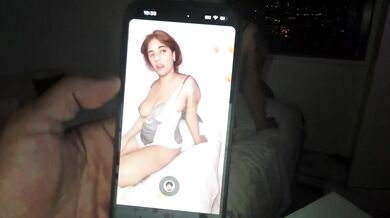 Nighttime window blowjob from pretty ebony neighbor