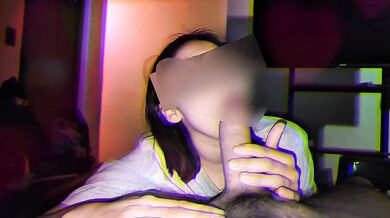 Latina gets face fucked by stepdad till mouth full of cum