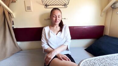 Ravaged in the reserved seat a busty Russian wife gets her throat wrecked