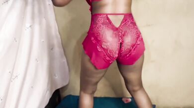 Failed seduction turning cock sucking petite lingerie amateur couple into messy disaster