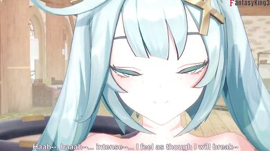 Faruzan Gets Destroyed Gushing POV Big Tits Hentai
