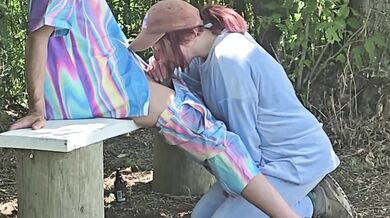 Blowjob compilation with big white cock deep throated by slut on knees