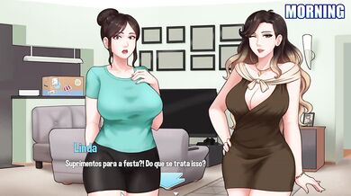 Pool Party Foursome ruins House Chores Four hot women breed me raw
