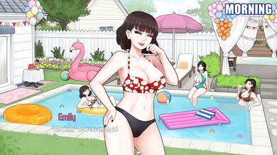 Pool Party Foursome ruins House Chores Four hot women breed me raw