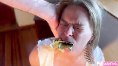 Twenty dollar bills stuffed in pussy facial cumshot deep throat blowjob