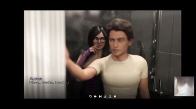 I fuck my girlfriend's best friend while she cheats in the public restroom