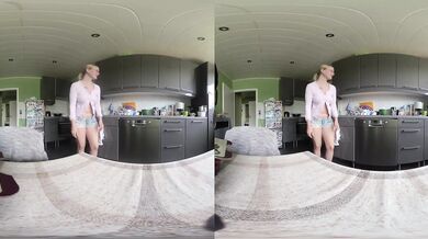 BlondeHexe VR ruined by her eager old school lover watch her choke on his thick cock