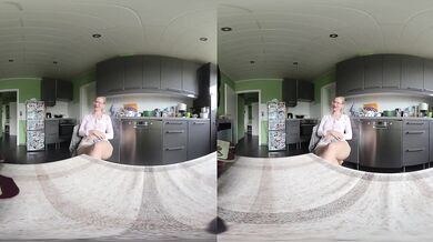 BlondeHexe VR ruined by her eager old school lover watch her choke on his thick cock