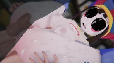 Pomni Trapped in the Loop Spitroast Threesome Creampie Fortnite Tadc HD Hardcore
